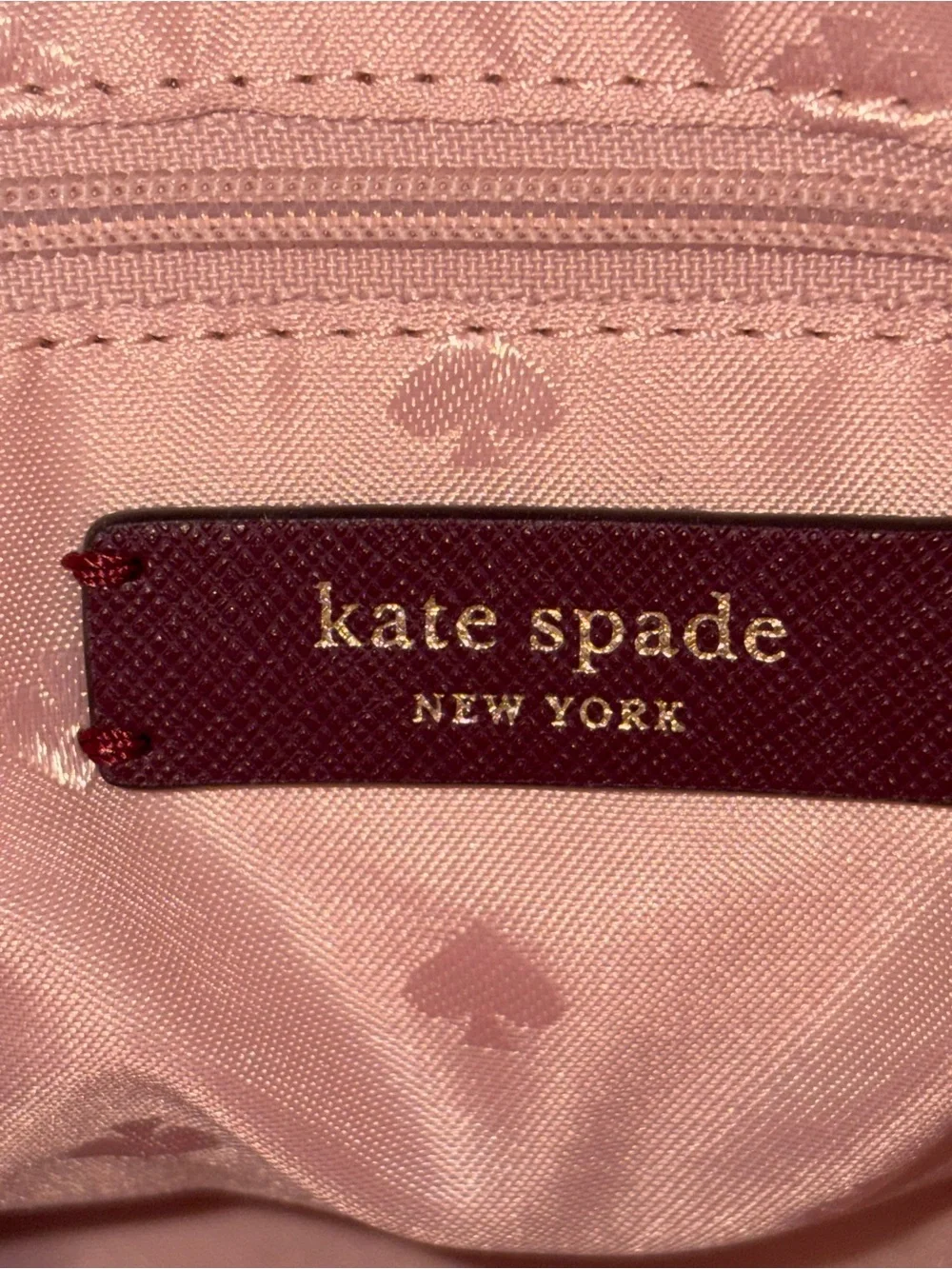 kate spade Two-Tone Pink and Burgundy Dome Satchel set with wallet